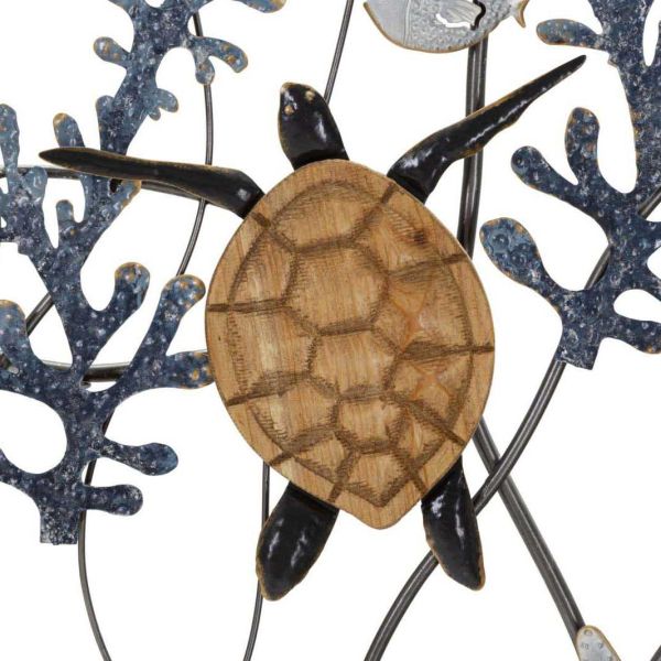 Décoration murale en métal Turtle 132.7 x 5.7 x 69.9 cm - 139