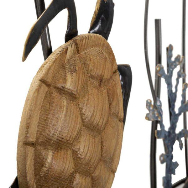 Décoration murale en métal Turtle 132.7 x 5.7 x 69.9 cm - 5