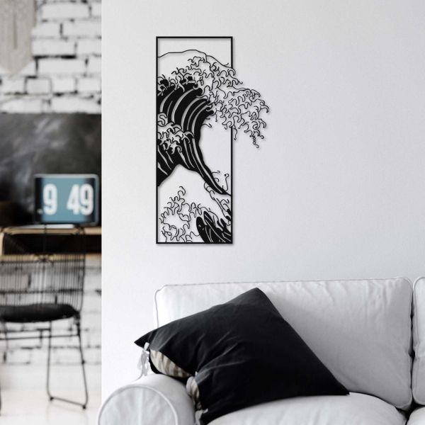 Décoration murale en métal Waves 34 x 62 cm - 42,90