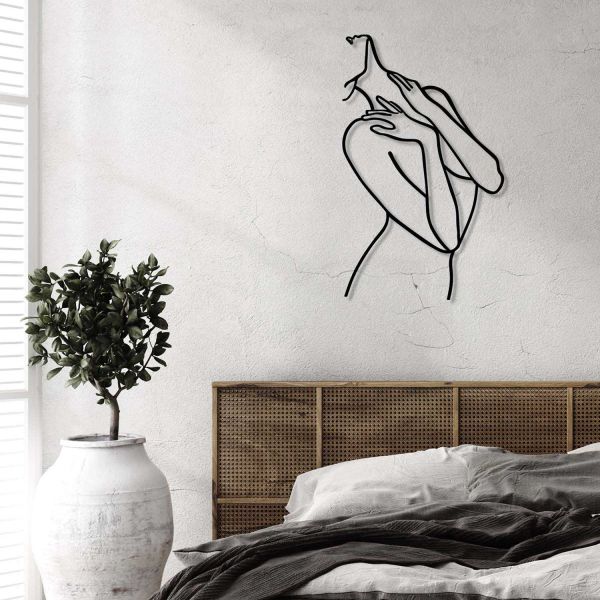 Décoration murale en métal Woman - HANAH HOME