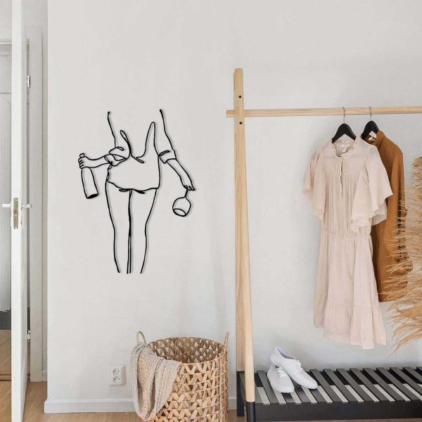 Décoration murale en métal Woman - HANAH HOME