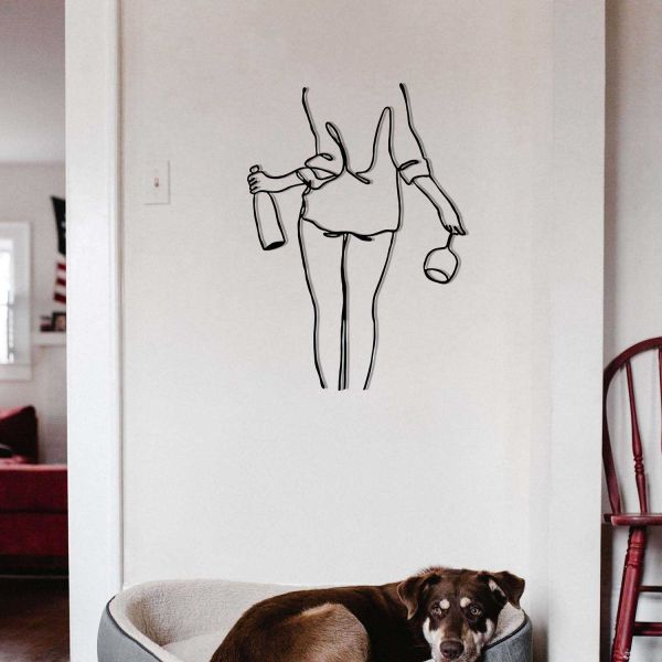 Décoration murale en métal Woman - 16,90