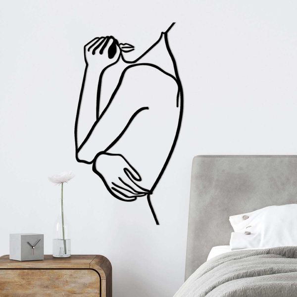 Décoration murale en métal Woman - HANAH HOME