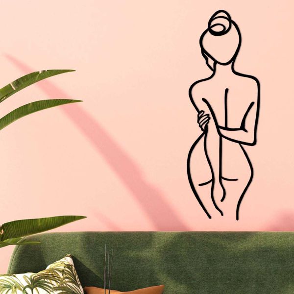 Décoration murale en métal Woman - HANAH HOME