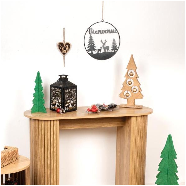 Décoration murale métal et bois Bienvenue - AUBRY GASPARD