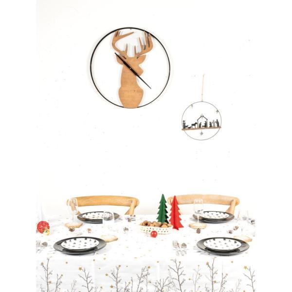 Décoration murale métal et bois Crèche de noel - 6