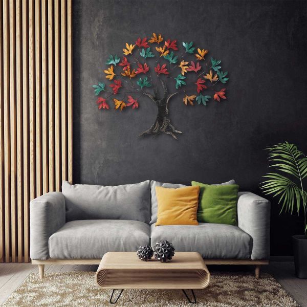 Décoration murale en métal coloré - HANAH HOME
