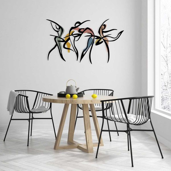 Décoration murale en métal coloré - HANAH HOME