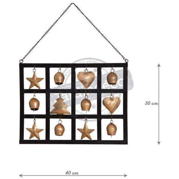 Décoration murale en métal patiné - AUBRY GASPARD