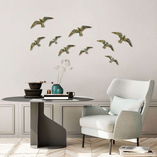 Décoration murale en polyester Oiseaux en vol - 28,90