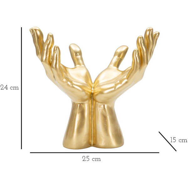 Décoration à poser Peace hands 25 x 15 x 24 cm - MAU-0742