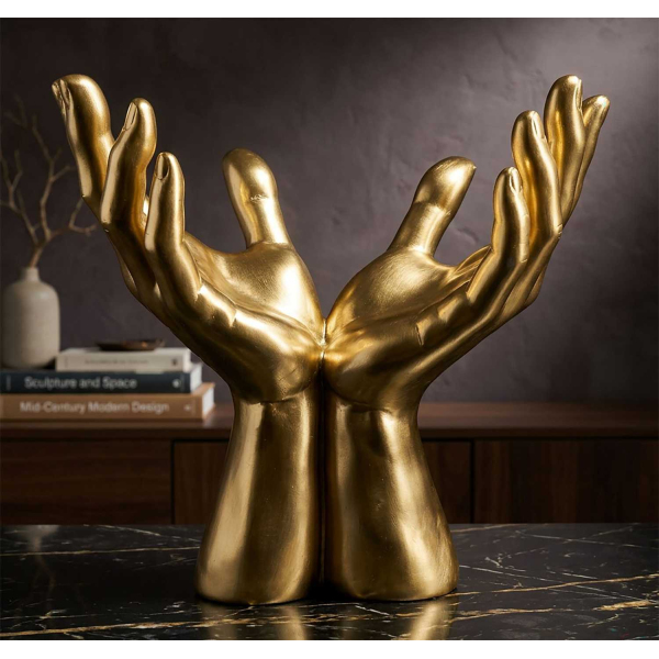 Décoration à poser Peace hands 25 x 15 x 24 cm - MAURO FERRETTI