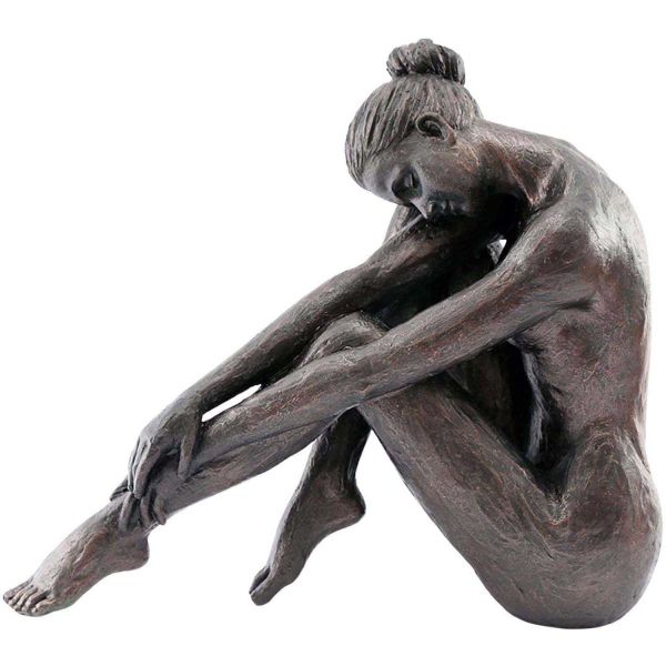 Décoration à poser en polyrésine Woman bronze
