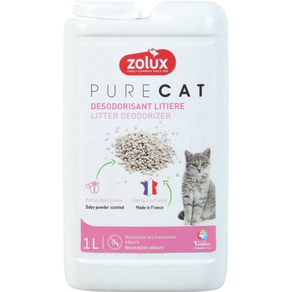 Désodorisant litière parfum Baby powder 1 Litre