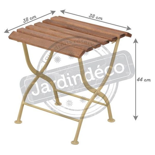 Desserte en bois et métal - ESS-0848
