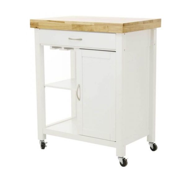 Desserte de cuisine moderne en mdf (blanc)