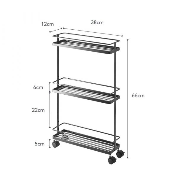 Desserte de cuisine sur roulettes Slim - YAM-0105
