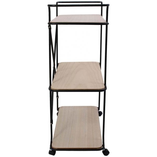 Desserte 3 étagères bois et métal Indus - 49,90