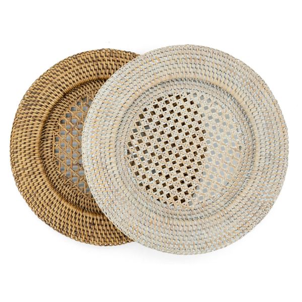 Dessous d'assiette en rotin et cannage - 14,90
