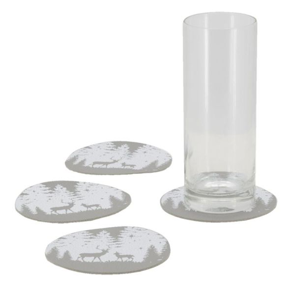 Sous-verre en vinyle Cerf (lot de 4) - 6,90