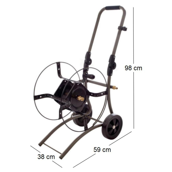 Dévidoir en métal sur roues Treck - MERMIER
