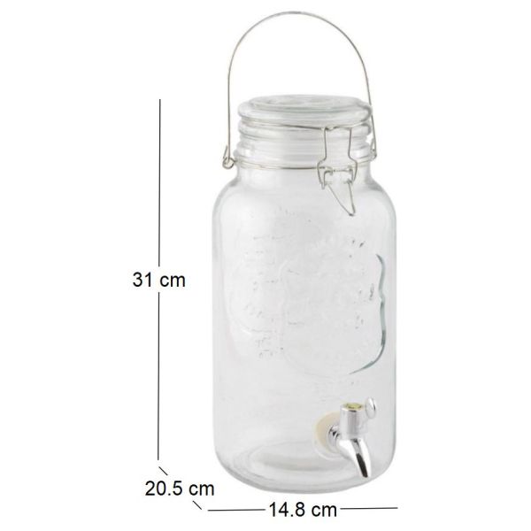 Distributeur boisson avec couvercle à rabat en verre - 9