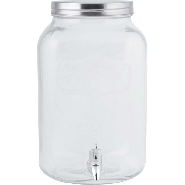 Distributeur en verre avec couvercle et robinet - 13,16