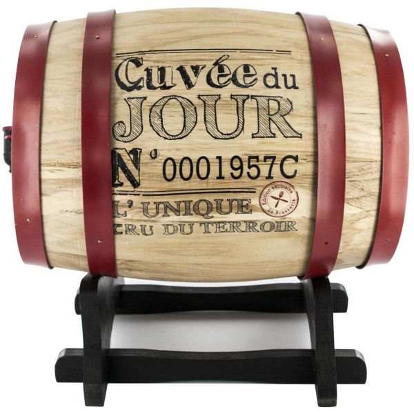 Distributeur de vin tonneau 5 litres Bistrot