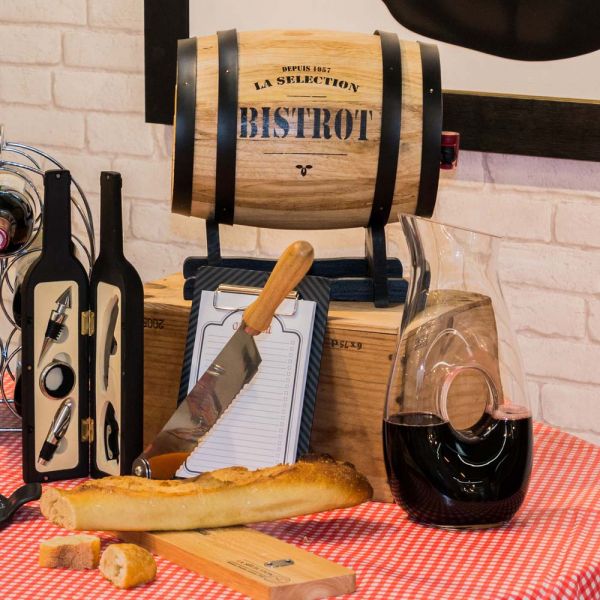 Distributeur de vin tonneau 5 litres Bistrot - TOTALLY ADDICT