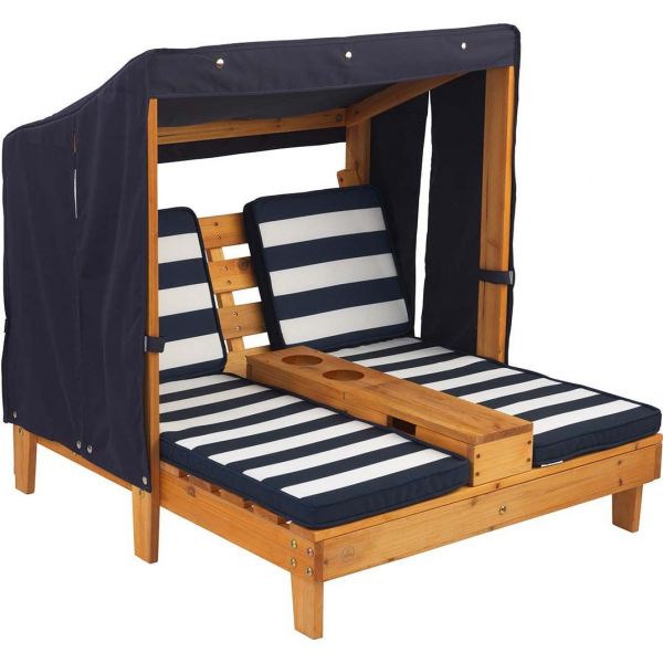 Double Chaise longue enfant avec porte-gobelets - KIDKRAFT
