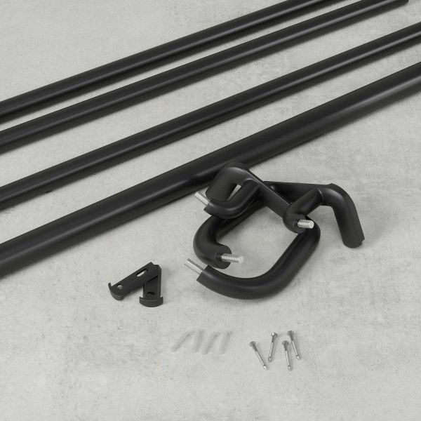 Double tringle à rideaux en acier noir mat Twilight - 49,90