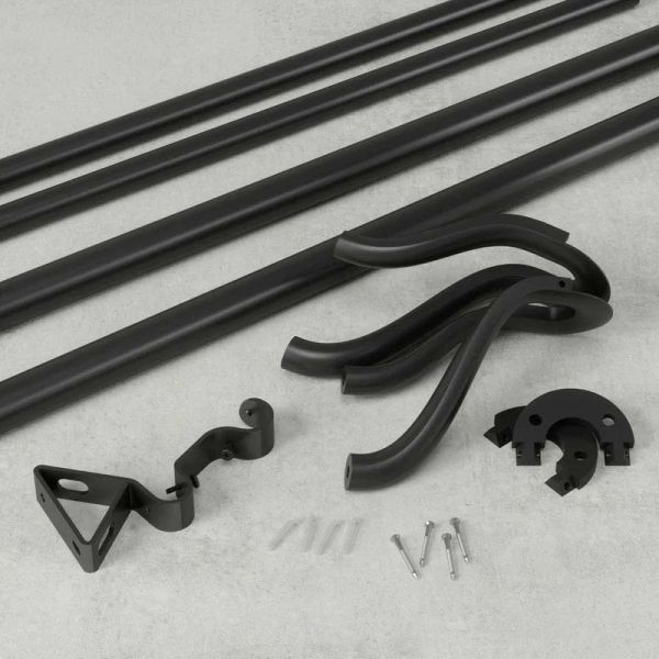 Double tringle à rideaux extensible Midnight - 5