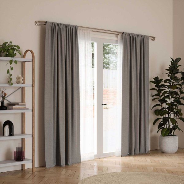 Double tringle à rideaux extensible Midnight - 70,80