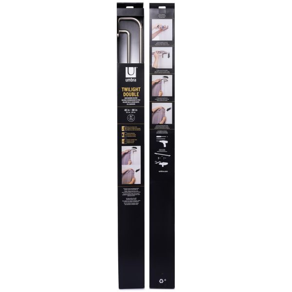 Double tringle à rideaux nickel mat Twilight - 59,80
