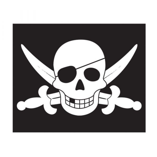 Drapeau Pirates avec système d'hisse - 12,90