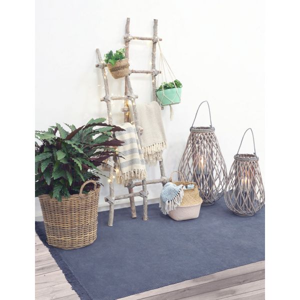 Echelle en bois patiné blanc (Lot de 2) - AUBRY GASPARD