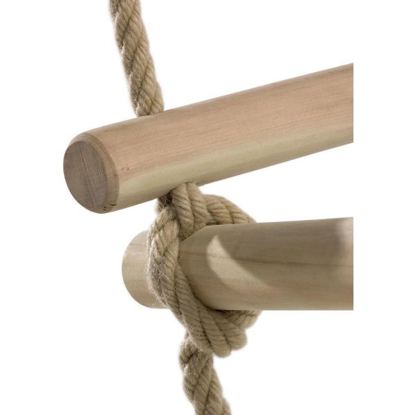 Échelle de corde en bois et chanvre 3 côtés - KBT