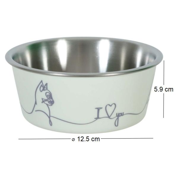 Ecuelle antidérapante pour chats Love cat - ZOLUX