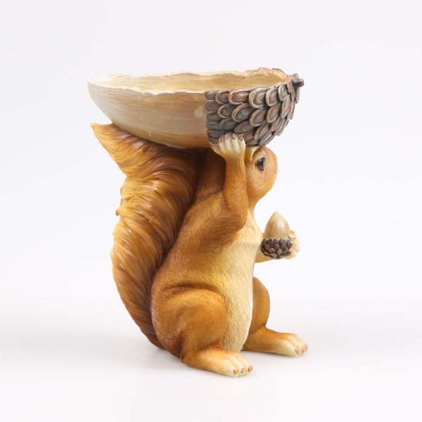 Ecureuil en résine avec bol sur la tête - Farmwood animals