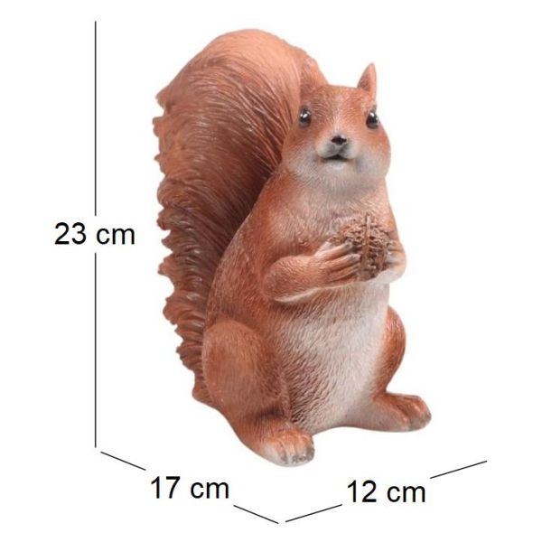 Ecureuil rigolo en résine - IMH-0137
