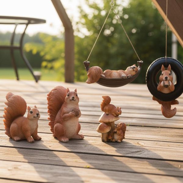 Ecureuil rigolo en résine - Farmwood animals