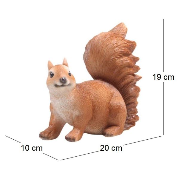 Ecureuil rigolo en résine - IMH-0136