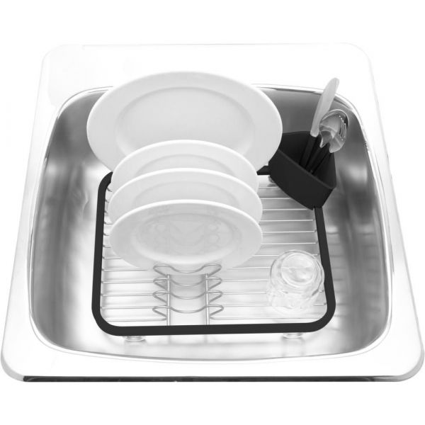 Egouttoir vaisselle avec porte ustensiles amovible - 35,90