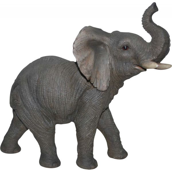 Elephant marchant en résine 30 cm