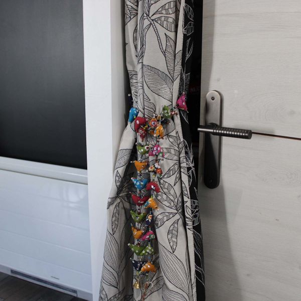 Embrase pour rideaux en tissu triangles colorés - TRANQUILLO