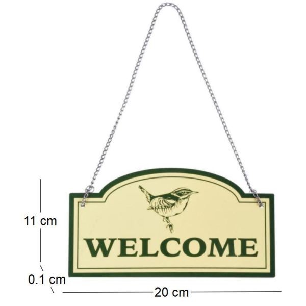 Enseigne Welcome en métal - ESSCHERT DESIGN