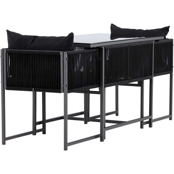 Ensemble de balcon 2 chaises et une table Noto - 409