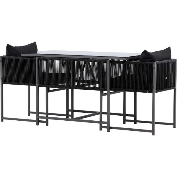 Ensemble de balcon 2 chaises et une table Noto - 7