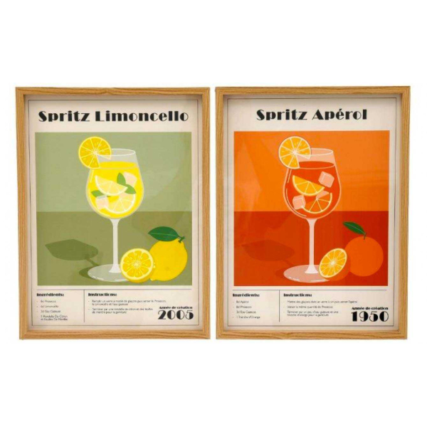 Ensemble de 2 cadres recette Spritz