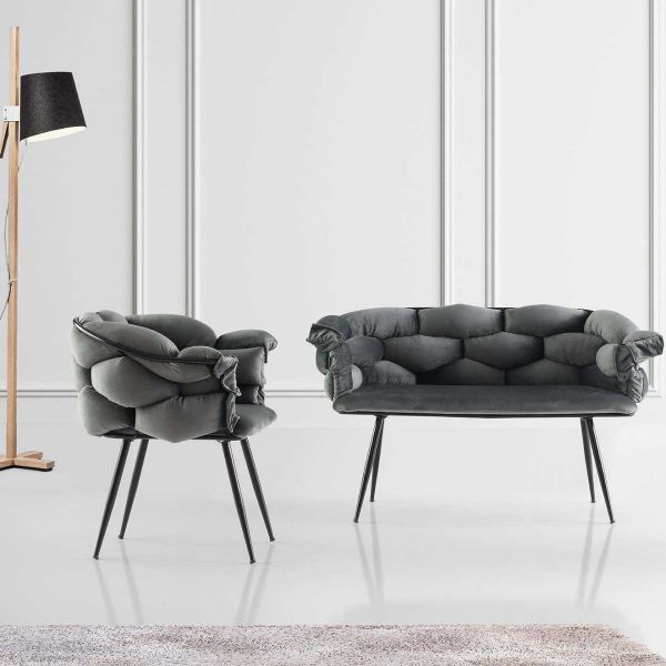 Ensemble canapé et fauteuils Balon - ASI-0840